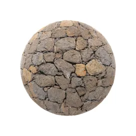 Yellow stone pavement